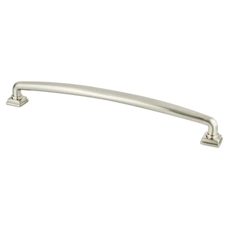 Berenson 224 mm CC Tailored Traditional Appliance Pull with Brushed Nickel 1296-1BPN-P